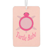 Cute Pink Turtle Babe Air Freshener Luchtverfrisser (Achterkant)
