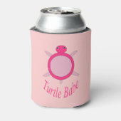 Cute Pink Turtle Babe Koelbox Blikjeskoeler (Blikje Achterkant)