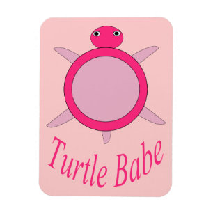 Cute Pink Turtle Babe Magnet Magneet
