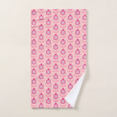 Cute Pink Turtle Babe Patterned Towels Bad Handdoek (Handdoek)