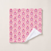 Cute Pink Turtle Babe Patterned Towels Bad Handdoek (Wasdoekje)