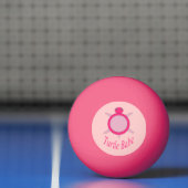 Cute Pink Turtle Babe Ping Pong Ball (Net)