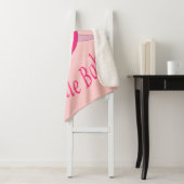 Cute Pink Turtle Babe Sherpa Blanket Deken (In situ)