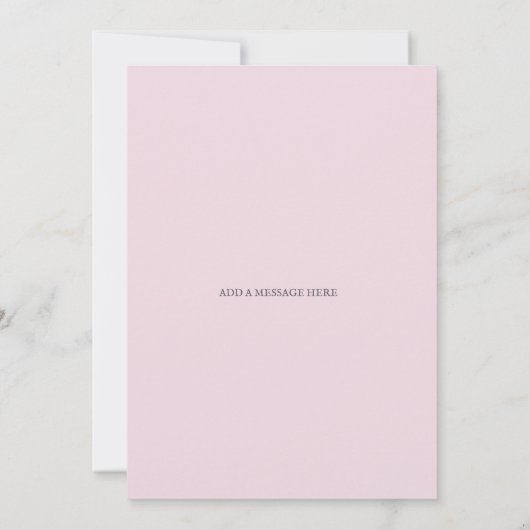 Cute, Pink Twin Baby Elephants Baby Shower  Kaart (Achterkant)