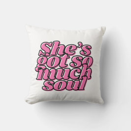 Cute Pink Typography Throw Pillow For Her Kussen