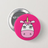 Cute Pink Unicorn Badge Pin Button (Voorkant /achterkant)