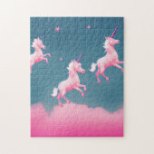 Cute Pink Unicorn Dreams Legpuzzel (Verticaal)