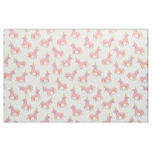 Cute Pink Unicorn en Stars Pattern Stof (Fat Quarter)