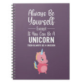 Cute Pink Unicorn Gifts Girls Kids Purple Girly Notitieboek (Voorkant)