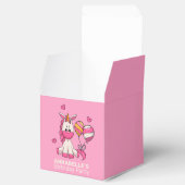 Cute Pink Unicorn Girl Birthday Party Bedankdoosjes (Geopend)
