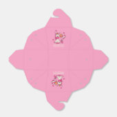 Cute Pink Unicorn Girl Birthday Party Bedankdoosjes (Uitgevouwen)