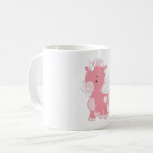 Cute Pink Unicorn Koffiemok (Voorkant links)