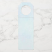 Cute Pink Unicorn met Wings Birthday Flessenhanger (Achterkant)