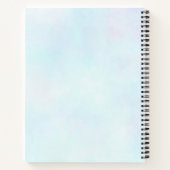 Cute Pink Unicorn met Wings Notitieboek (Achterkant)