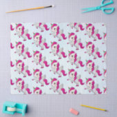 Cute Pink Unicorn met Wings Tissuepapier (Craft)