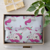 Cute Pink Unicorn met Wings Tissuepapier (Geschenk)