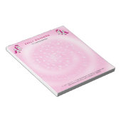 Cute Pink Unicorn Notitieblok (Schuin)