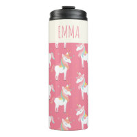 Cute Pink Unicorn Pattern Gepersonaliseerd