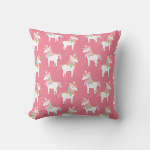 Cute Pink Unicorn Pattern Kussen