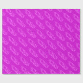 Cute Pink Unicorn Pattern Magical Cadeaupapier (Vlak)