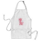 Cute Pink Unicorn Standaard Schort (Voorkant)