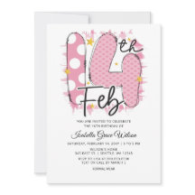 Cute Pink Valentijn Birthday 14 februari