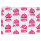 CUTE PINK VALENTIJNSDAG CUPCAKES GROOT CADEAUZAKJE (Achterkant)