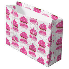 CUTE PINK VALENTIJNSDAG CUPCAKES GROOT CADEAUZAKJE