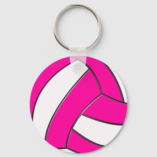 Cute Pink Volleyball Trinkets PERSONALIZED Sleutelhanger (Achterkant)