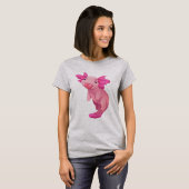 Cute Pink Watercolor Axolotl Women's T-Shirt (Voorkant volledig)