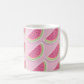 Cute Pink Watermelon Pattern Koffiemok (Voorkant rechts)