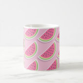 Cute Pink Watermelon Pattern Koffiemok (Center)