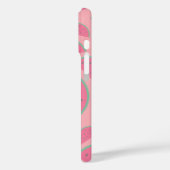 Cute Pink Watermelon Pattern Monogram Case-Mate iPhone Case (Achterkant / Links)