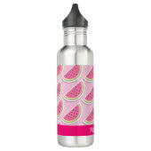 Cute Pink Watermelon Pattern Personalised Waterfles (Links)