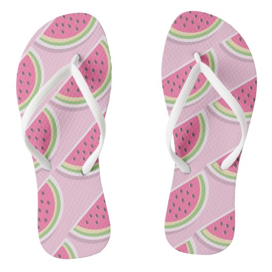 Cute Pink Watermelon Pattern Teenslippers (Voetbed)