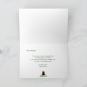 Cute Pink Waterverf Ladybug Dank u Opmerking Bedankkaart (Binnen)