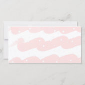 Cute Pink Wave Waterverf Star Girl Foto Bedankkaart (Achterkant)