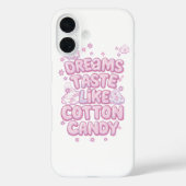 Cute Pink Whimsical Dreamer Typography Case-Mate iPhone Case (Achterkant)
