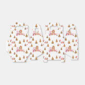 Cute Pink White Gingerbrood Candy Canes Favor Box Bedankdoosjes (Uitgevouwen)