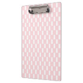 Cute Pink & White Square Clipboard Klembord (Links)