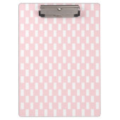 Cute Pink & White Square Clipboard Klembord (Voorkant)