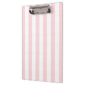 Cute Pink & White Stripe Clipboard Klembord (Links)
