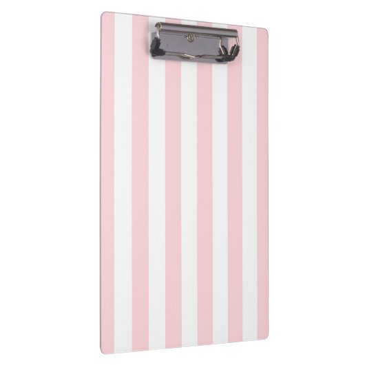 Cute Pink & White Stripe Clipboard Klembord (Rechts)