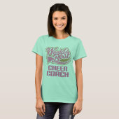 Cute Pink Worlds Best Cheer Coach T-shirt (Voorkant volledig)
