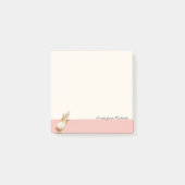 Cute Pink Yellow Guinee Illustratie Post-it® Notes (Voorkant)