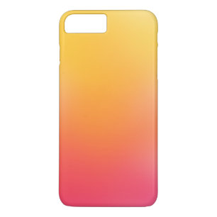 Cute Pink Yellow Oranje Ombre Girly Case-Mate iPhone Case