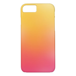 Cute Pink Yellow Oranje Ombre Girly iPhone 7 Hoesj iPhone 8/7 Hoesje