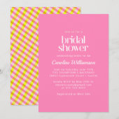 Cute Pink Yellow Pset Pattern Vrijgezellenfeest Kaart (Voorkant / Achterkant)