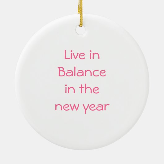 Cute Pink Yin & Yang Ornament (Achterkant)