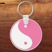 Cute Pink Yin Yang sleutelhanger (Voorkant)
